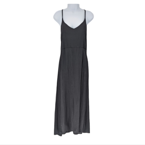 Zara Black Midi Backless Dress Size Small - Picture 2 of 9